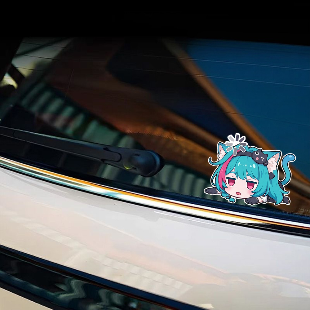 Car Accessories Outside - Anime Girl Car Stickers Neverness to