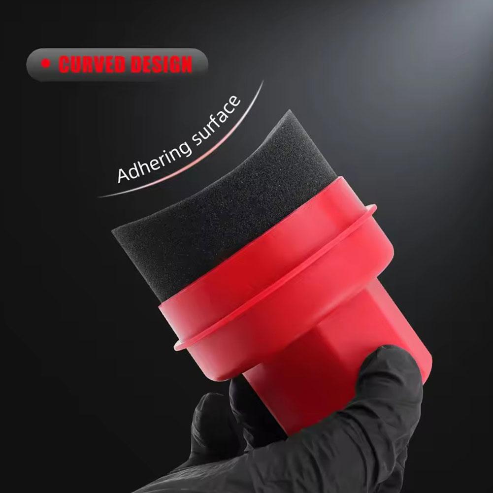 Car Wax Polishing Pad - Reusable Tire Wax Applicator Sponge with