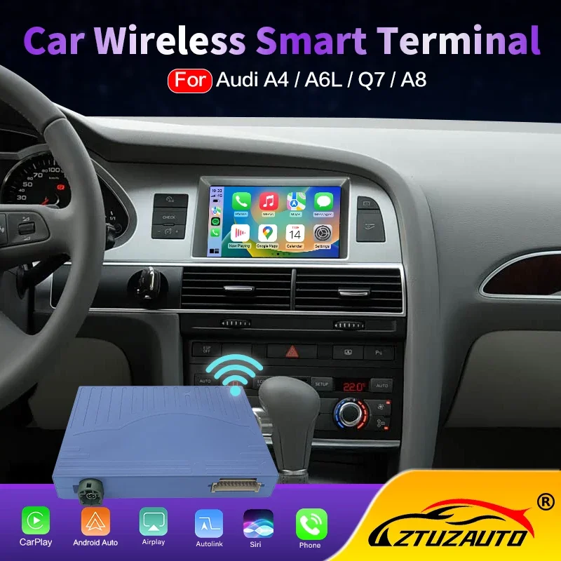 Car Dash Cam - Wireless CarPlay Android Auto Box for