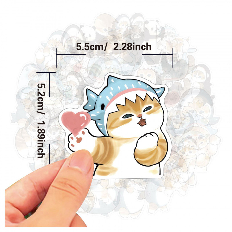 Mofusand Cute Stickers for  Fu - огляд і ціна Car Accessories Outside