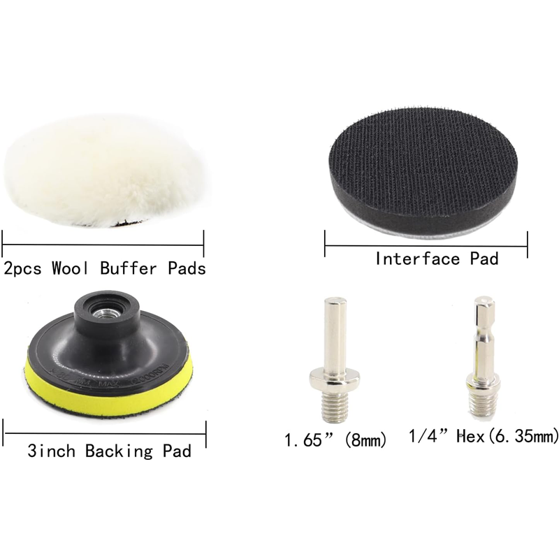 3Inch 75MM Car Headlight Resto - огляд і ціна Car Wax Polishing Pad