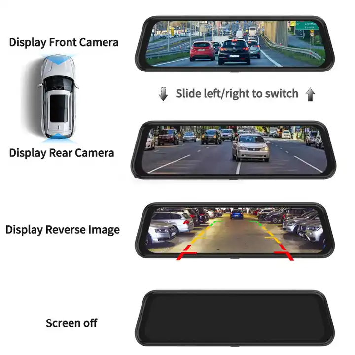10'' Mirror Dash Cam Night Vis - огляд і ціна Car Dash Cam
