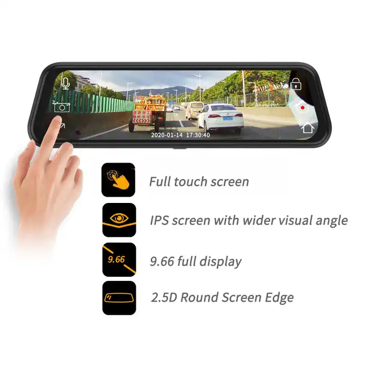 10'' Mirror Dash Cam Night Vis - огляд і ціна Car Dash Cam