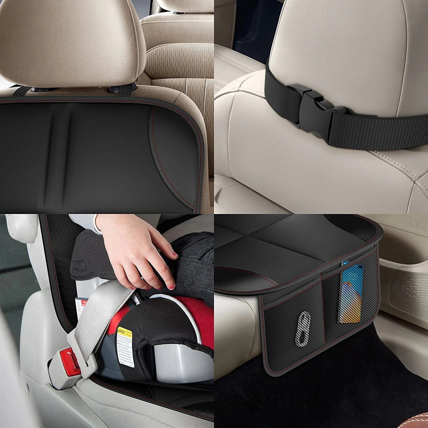 Thick PU Leather Child Car Sea - огляд і ціна Leather Car Seat Cover