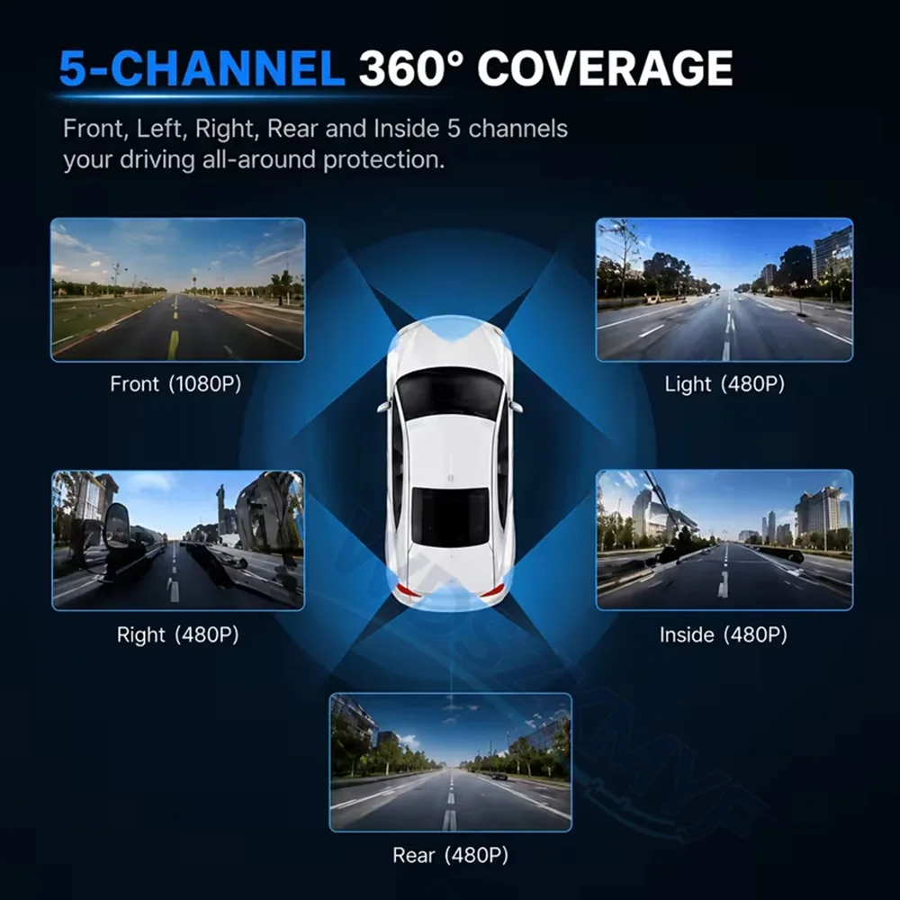 Dashcam for Cars 4 5Channel Bl - огляд і ціна Car Accessories For Night Driving