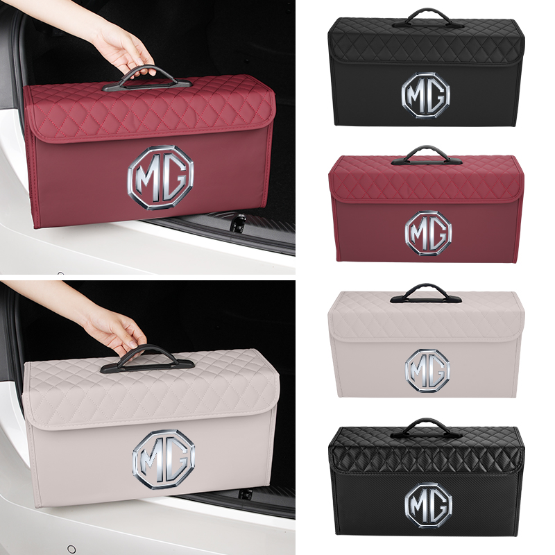 Car Trunk Storage Box Leather  - огляд і ціна Car Seat Organizer