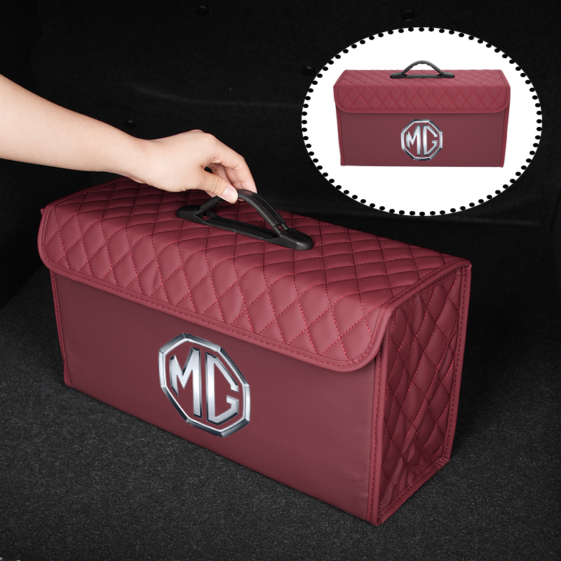 Car Trunk Storage Box Leather  - огляд і ціна Car Seat Organizer