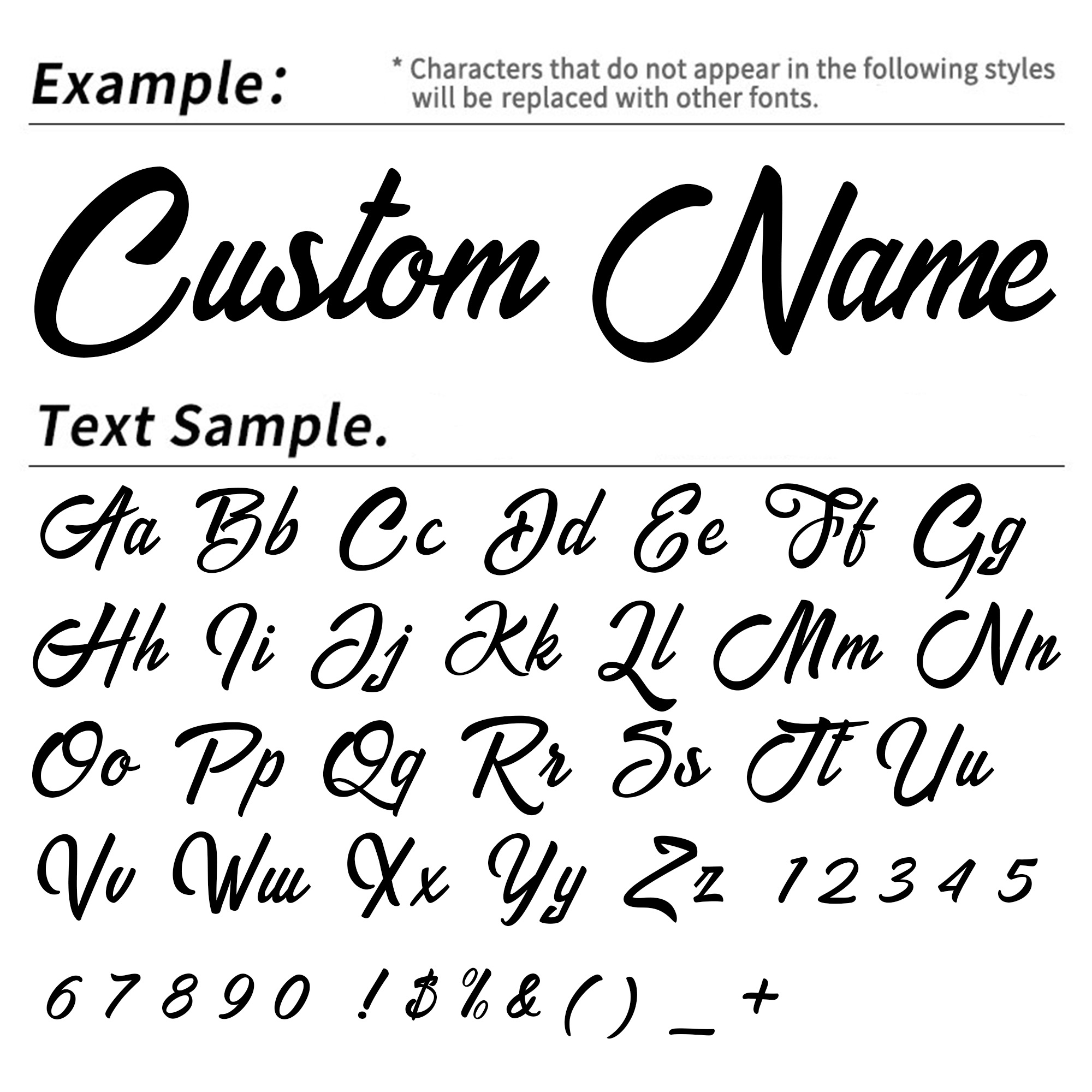 2PCS Custom Cursive Name Vinyl - огляд і ціна Car Accessories Outside