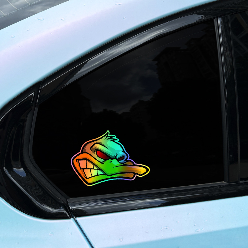 1PC Funny Cartoon Angry Duck H - огляд і ціна Car Accessories Outside