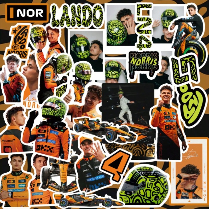 59PCS Lando Norris racing-them - огляд і ціна Car Accessories Outside