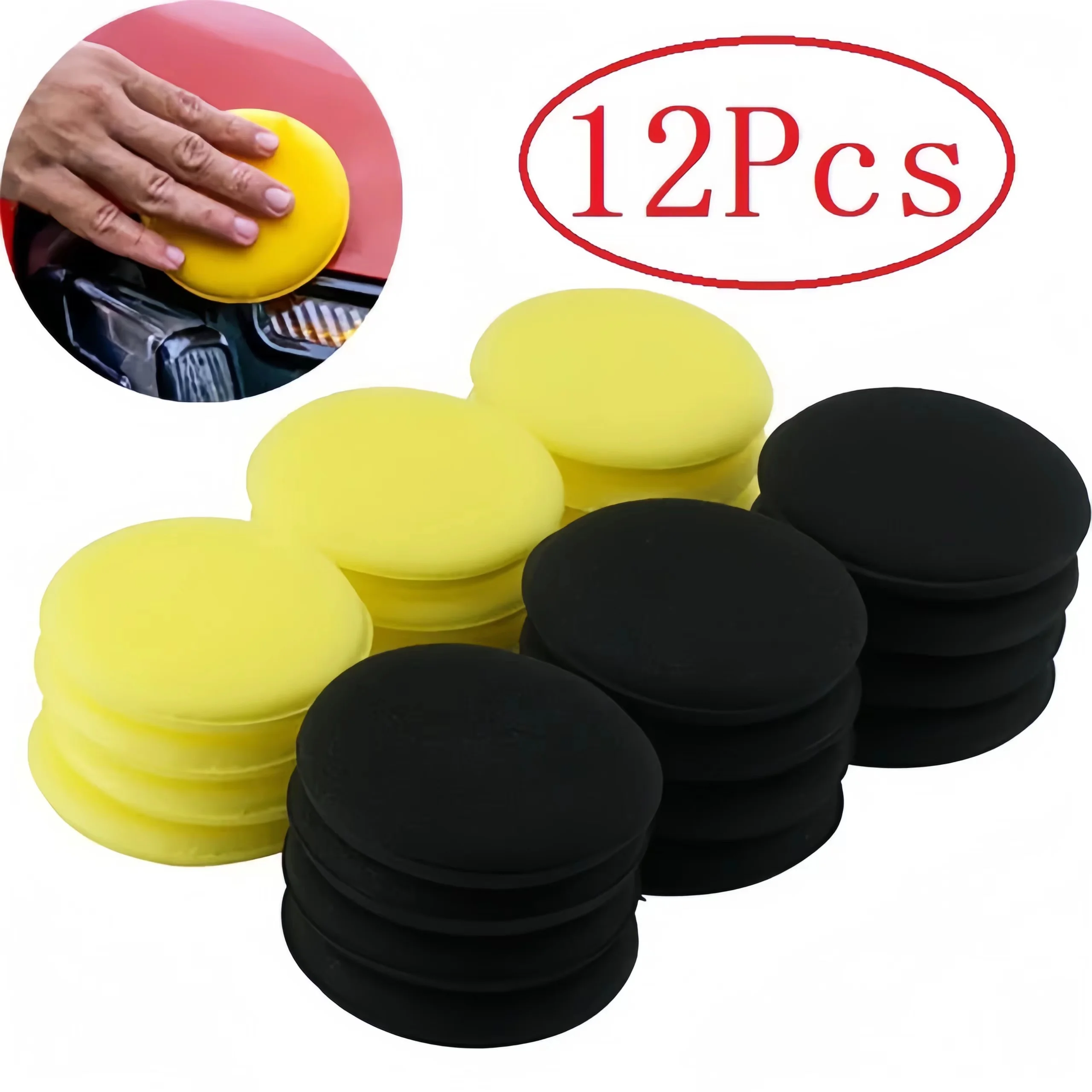 12Pcs Round Car Waxing Polish  - огляд і ціна Car Wax Polishing Pad